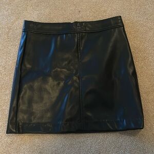 BLANKNYC Black leather skirt